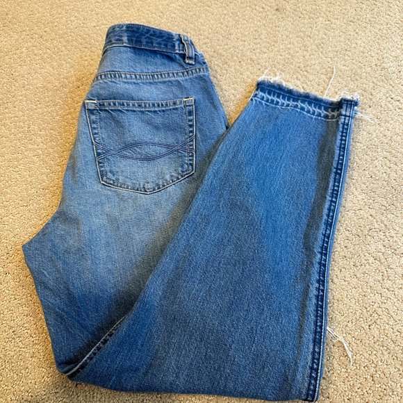 Abercrombie & Fitch Jeans Slim Straight Ankle Release Hem Boho Sz 27 #626113015 - Picture 3 of 13